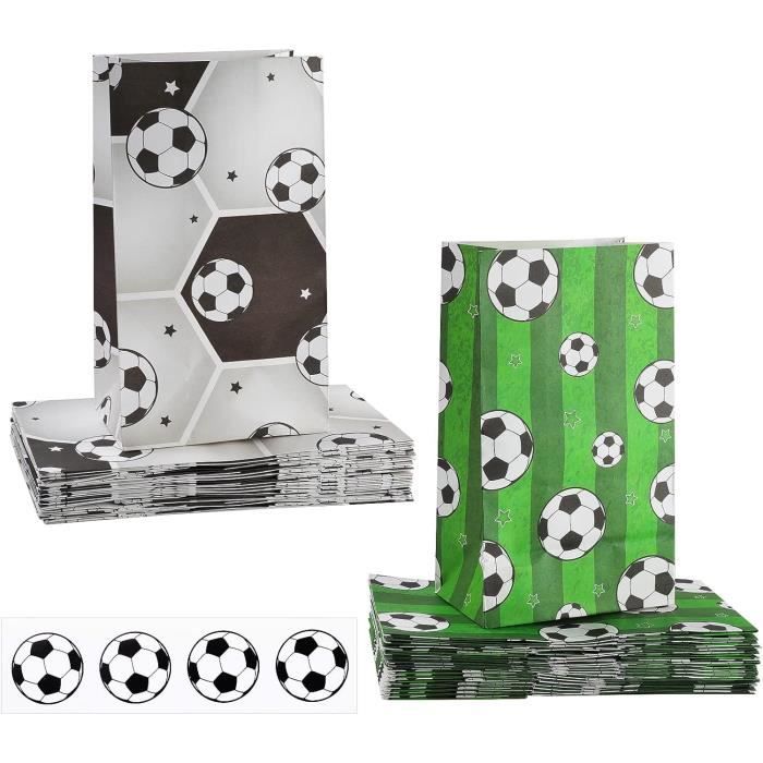 Lot de 30 Sachet Bonbon Foot, Sac Anniversaire Enfant Pochette