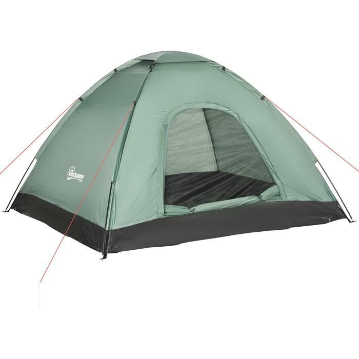 VIDAXL Tente de camping à dôme 2 personnes tissu occultant imperméable