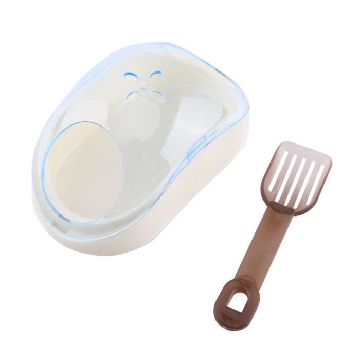 Salle de bain pour animaux - SURENHAP - Hamster - Plastique durable - Couleur bleue - Intérieur