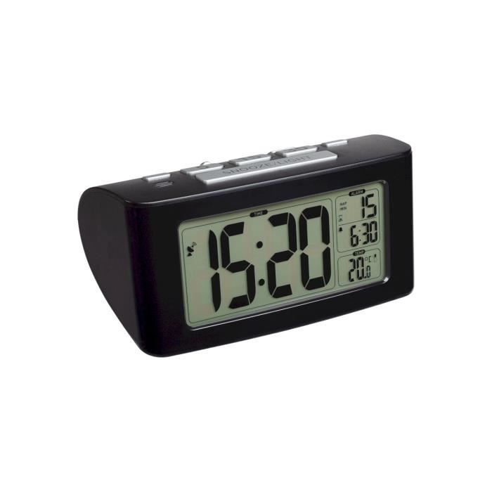 Montre radio pilotée - TFA - 60.2532.01 - Noir - Radio-réveil - Atomique Montre radio pilotée - TFA - 60.2532.01 - Noir - Radio-réveil - Atomique