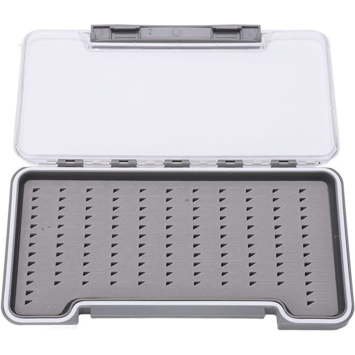 Boîte à Mouches Ultra-mince Avec Mousse - Pour Pêche à La Mouche Légère