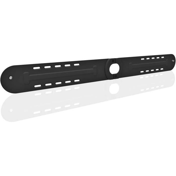 Lot De 2 Supports Muraux Rétractables Pour Barres De Son - En Acier Carbone Noir, Pour Bureau Ou Studio