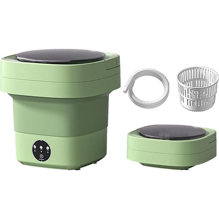 Mini Machine à Laver Portable Pliable - 11L - Parfaite Pour Studio, Camping, Voyage