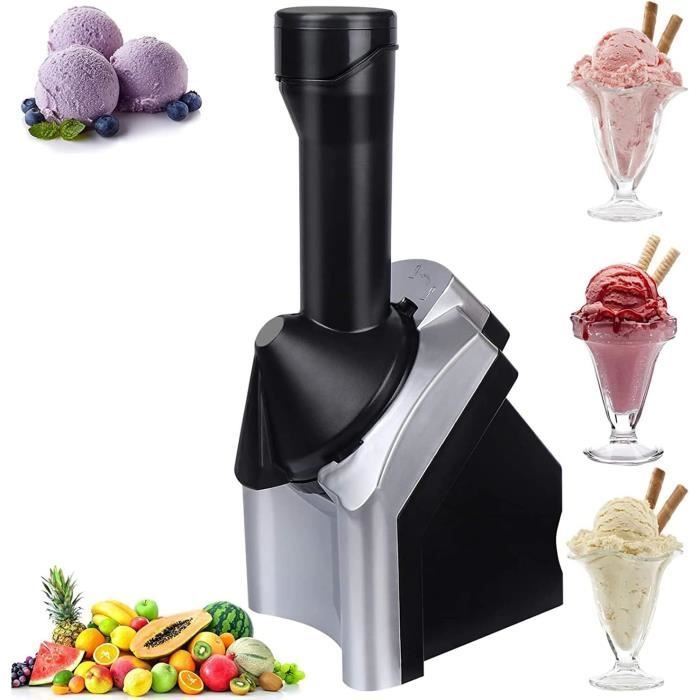 Machine à Crème Glacée 1,2L - Turbo Glace Blanc 200W - Desserts Maison Faciles