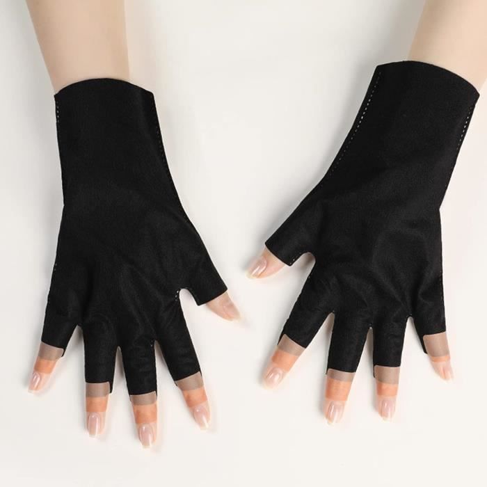 5 Pair Anti Uv Rays Protect Gloves Nail Gloves Led Lamp Nail Uv