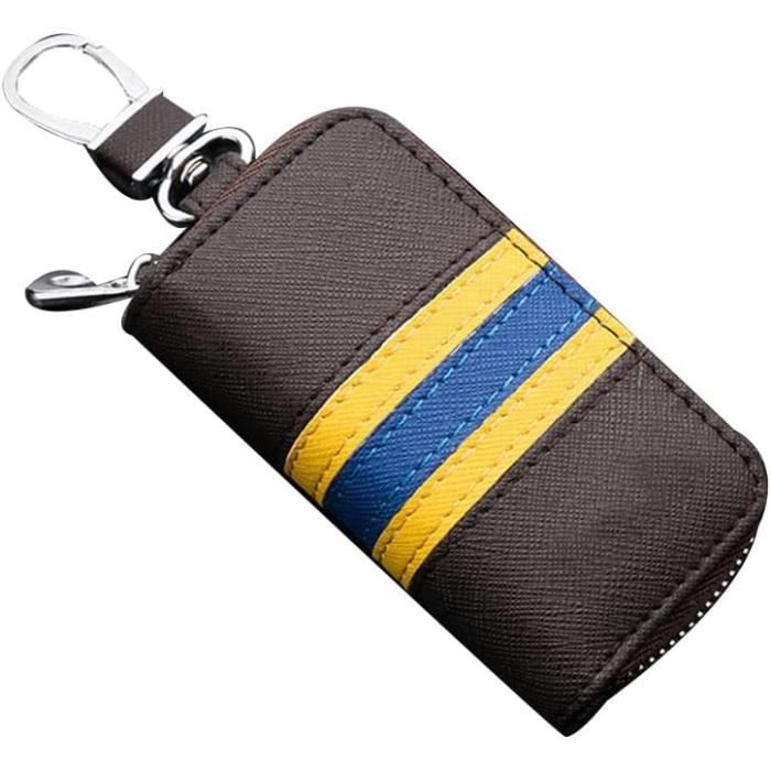 Etui Porte-Clé Cuir, Pochette Porte Clef Étui À Clés De Voiture Etuis Porte- Clés Avec Anneau Anti-Perte Clef Voiture Pochette[P389] - Cdiscount  Bagagerie - Maroquinerie