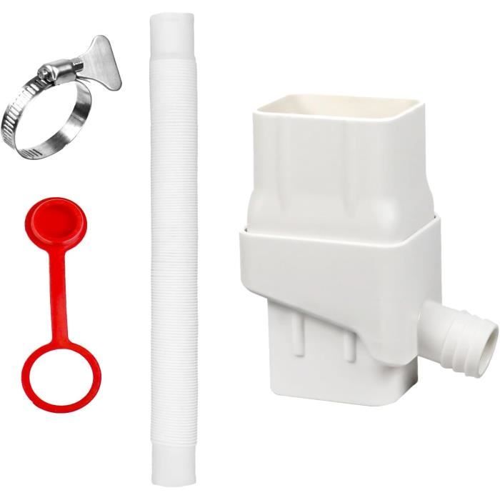 Collecteur D'Eau De Pluie Pour Tuyau De Descente 70-110 Mm - Kit Complet Avec Tuyau 1m, Pour Toits Jusqu'à 80 M², Installation Facile