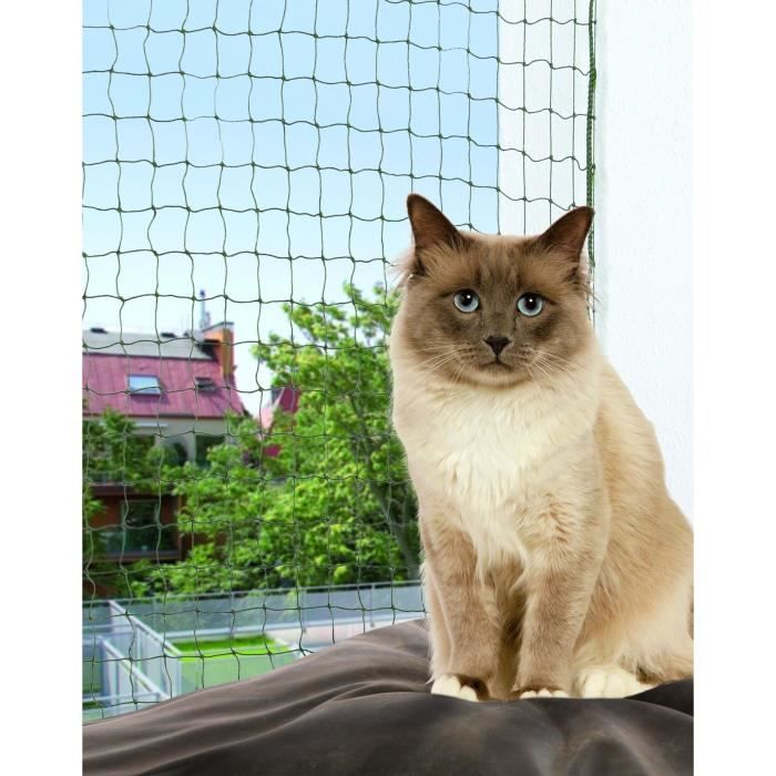 Filet de protection - TRIXIE - 2x1.5m - Vert olive - Résistant aux UV - Pour chat et chien Filet de protection - TRIXIE - 2x1.5m - Vert olive - Résistant aux UV - Pour chat et chien