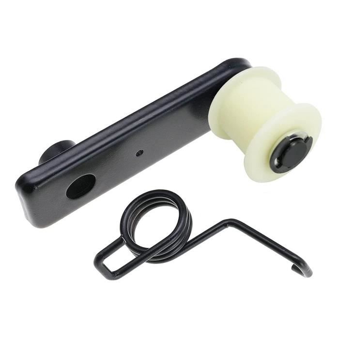 Tendeur De Chaîne Moto Métal Noir Avec Ressort - Galet Tendeur Pour Pit Bike, Dirt Bike, ATV, Quad, Scooter - Solide Et Durable