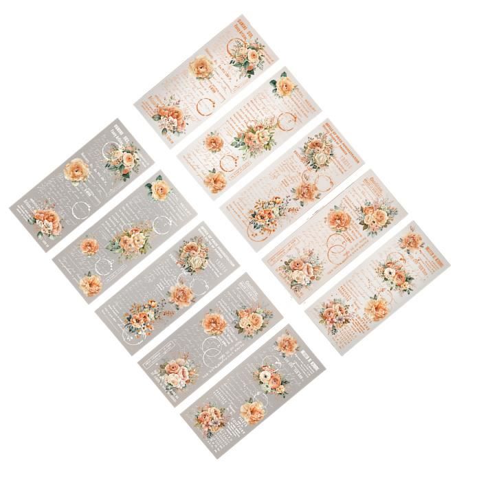 VBESTLIFE Lot de 30 Feuilles Vintage Scrapbook Papier Kit de