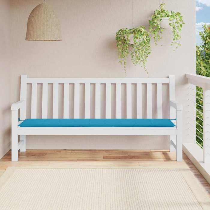 vidaXL Coussin de banc de jardin 200x50x3 cm tissu oxford 47611