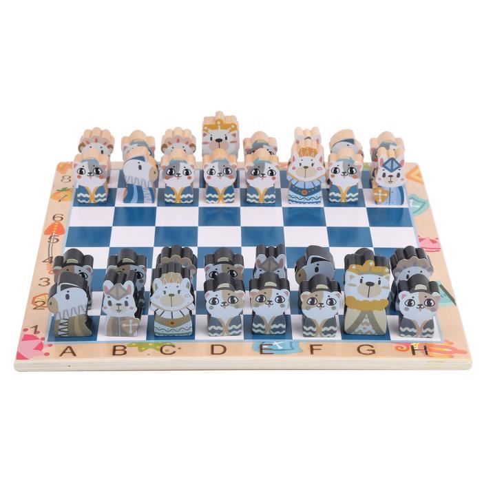 VINGVO échecs de dessin animé Enfants mignon personnage de dessin animé d