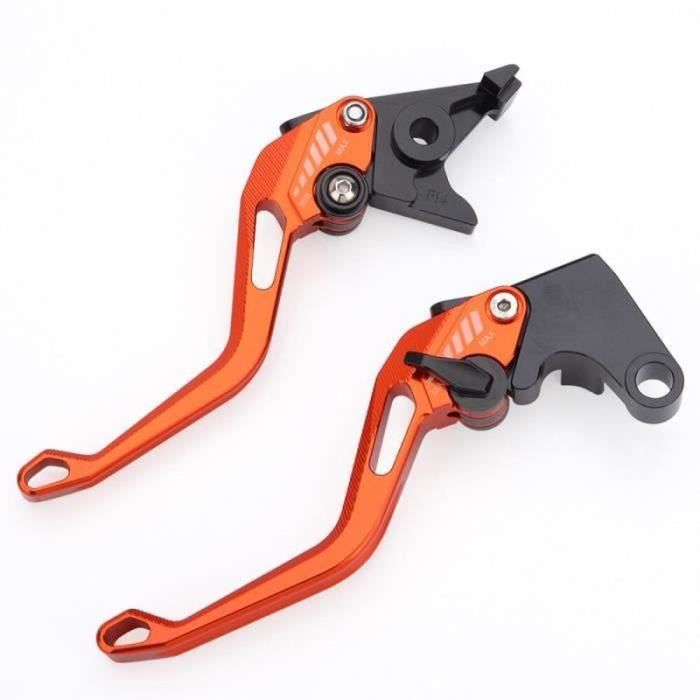 Leviers Frein Et Embrayage Courts Réglables Bleu Pour Yamaha FZ6 FAZER 2004-2010 & FZ6R 2009-2015
