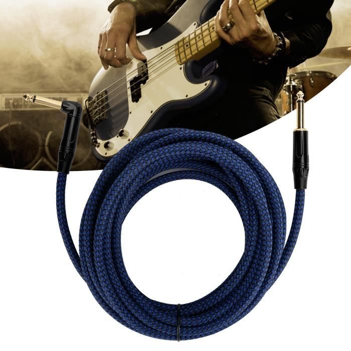 Câble De Guitare 10 Pieds - Avec 3 Médiators, Pour Guitare électrique, Basse Et Clavier