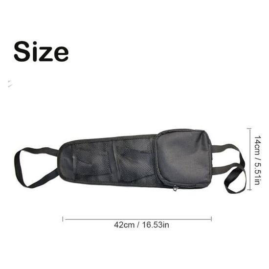 Lot De 2 Organisateurs Latéraux Pour Siège Auto - Poches Multiples, Support Tablette, Tissu Polyester