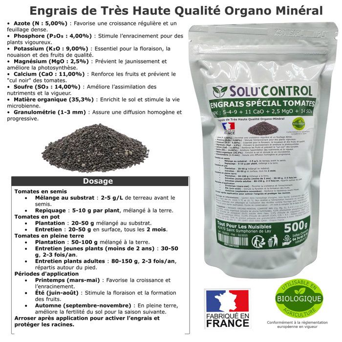 GREEN24 Engrais Liquide Professional Pour Piments Et Tomates - NPK Avec Potassium - Concentré 250ml Pour 60-125L