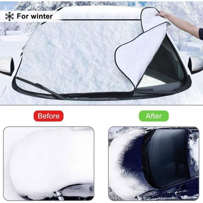 Housse Pare-brise Anti-gel Pour Citroën DS5 2012-2018 - Protection 4 Saisons Neige, Gel, UV, Poussière - 146x100 Cm