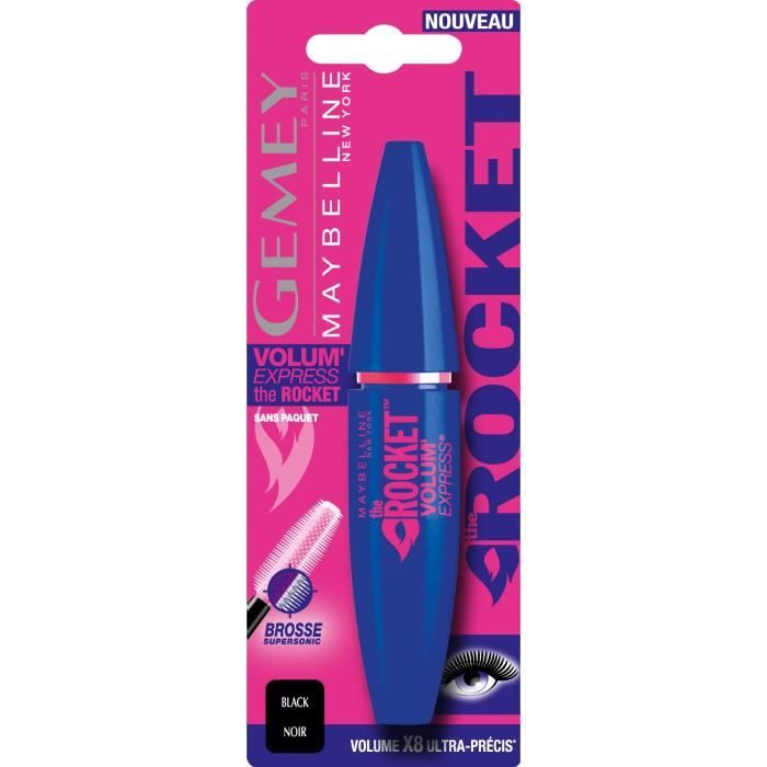 Mascara GEMEY MAYBELLINE VOLUM EXPRESS - Effet Volumisant Intense - Noir Satin - Neuf Sous Blister