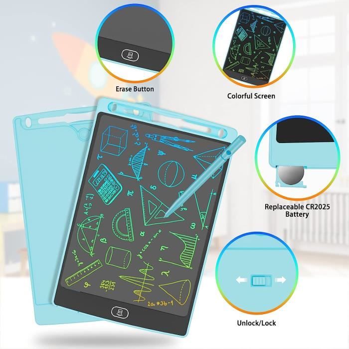Tablette d'écriture LCD 8,5 pouces pour enfants, tapis de dessin dinosaure, cadeau d