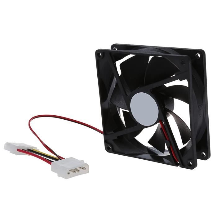 4X Dc 12V 4 Pin Noir Plastique Pc Ventilateur De Refroidissement 90Mm X ...