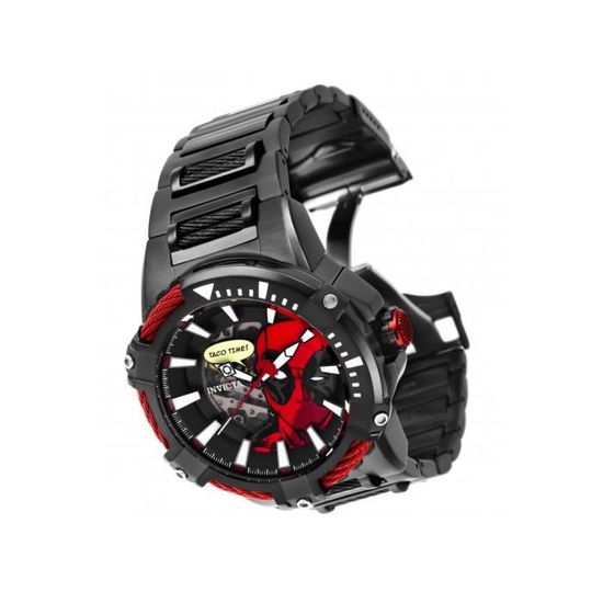 Invicta Marvel Deadpool 27326 Montre Homme 51mm Achat vente montre Homme Cdiscount
