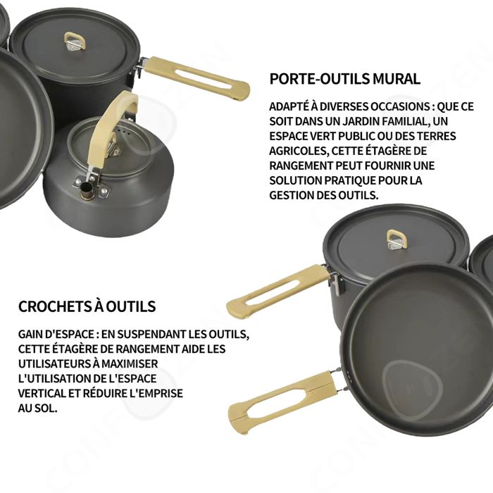 Ensemble 3 casseroles et couvercles inox - Cuisine professionnelle