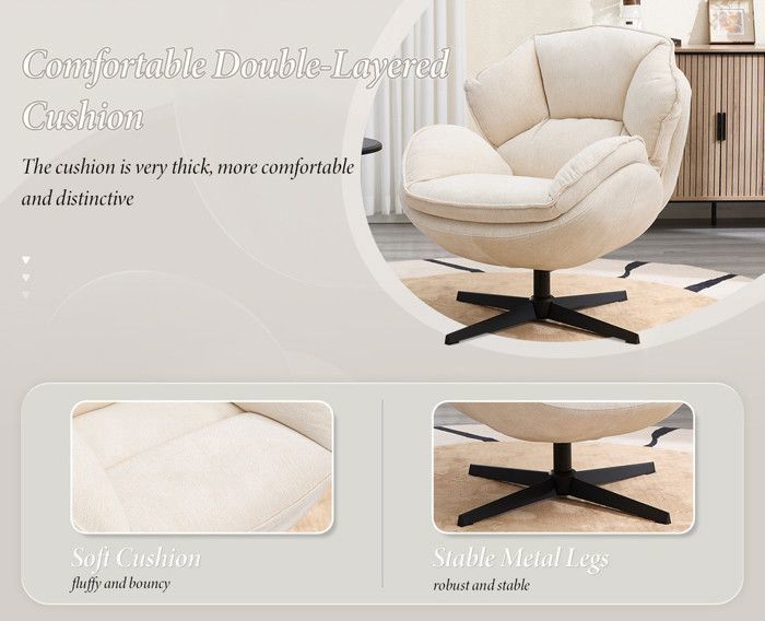 WOLTU Fauteuil Salon En Tissu Chenille Et Métal, 67, 5x60x70 Cm Relax Fauteuil Chambre Fauteuil Crapaud Adulte Chaise Avec Dossier Large Gris Clair 81209844 WOLTU Fauteuil Salon En Tissu Chenille Et Métal, 67, 5x60x70 Cm Relax Fauteuil Chambre Fauteuil Crapaud Adulte Chaise Avec Dossier Large Gris Clair 81209844