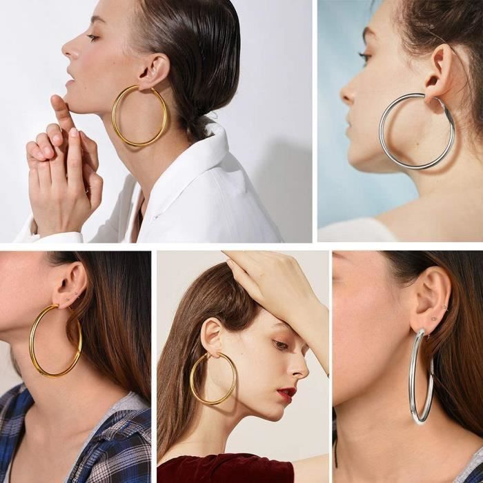 Orecchini A Cerchio Rigati - TOSCANA BY ETRUSCA - Luxury Zone - Foto 5