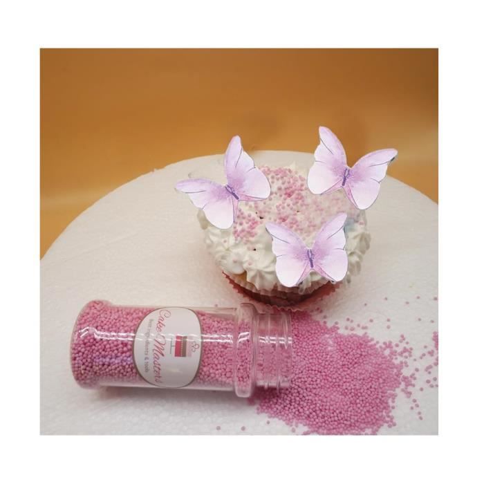 50 Pcs Décorations Gâteau Fleurs Comestibles - Toppers Cupcake En Papier De Riz Pour Pâtisserie