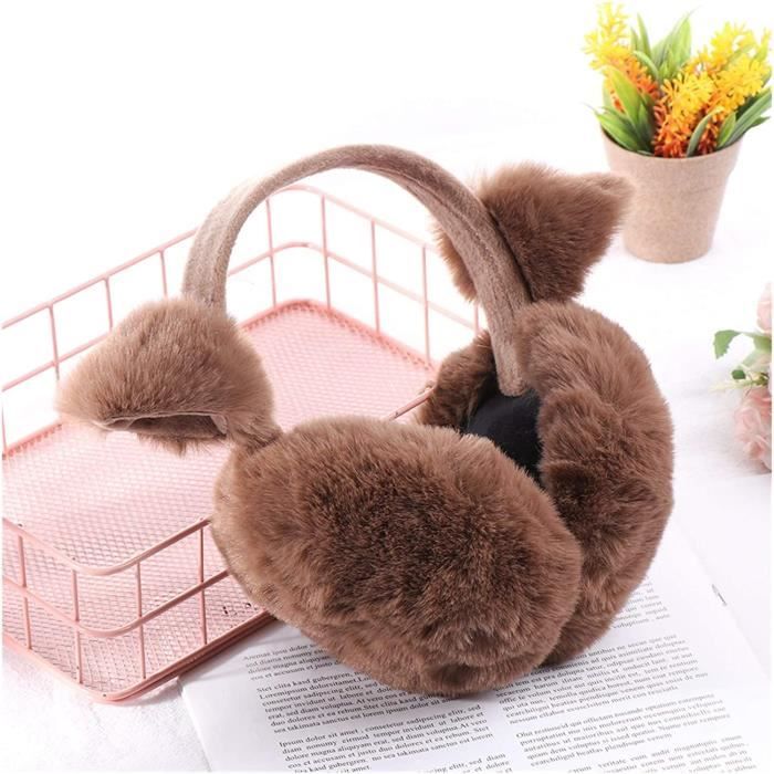 Jouet Drôle Airbag Cache-oreilles Oreilles De Lapin Bandeau Cache-oreilles En Peluche Mignon Résistant Au Froid Airbag Sacs D'oreille Fille