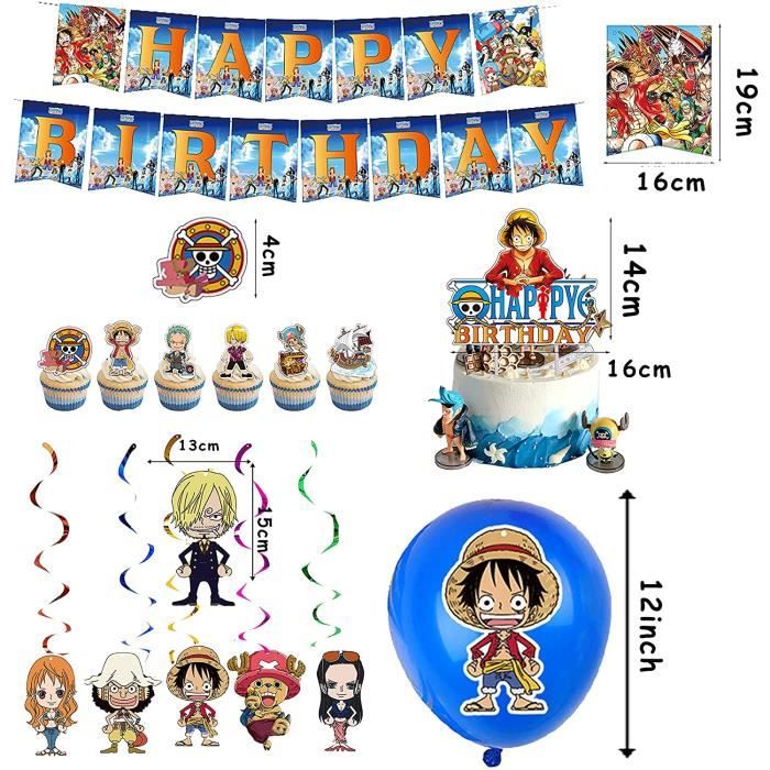 One Piece Fournitures De Fête D'Anniversaire, One Piece Party Supplies, Anniversaire  Decoration Pour Fête D'Anniversaire, Fou[N6222] - Cdiscount Maison