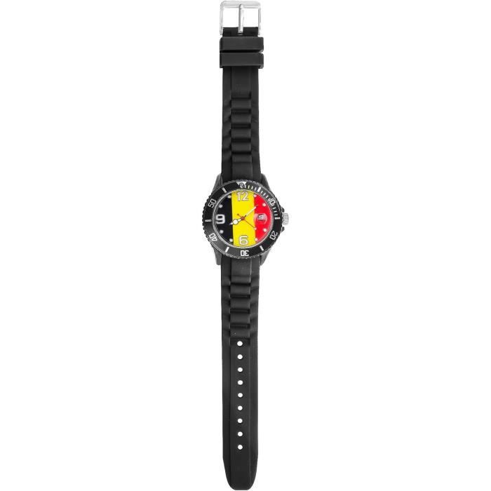 Montre Femme Quartz Silicone – Grand Cadran 33mm, Étanchéité 30m, Bracelet Réglable, Style Simple & Élégant