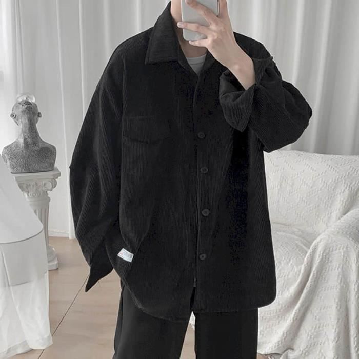Chemise velour homme best sale