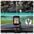 Support GPS Ordinateur Vélo pour Garmin Cateye Bryton, Noir-3