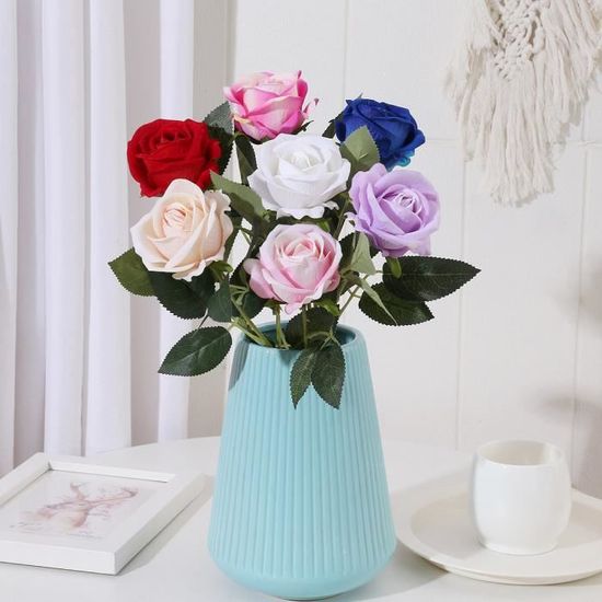 Bouquet Fleurs Artificielles Shein 2 Packs Fleurs Artificielles, Faux Bouquet De Pivoine Décoration De Rose Artificielle