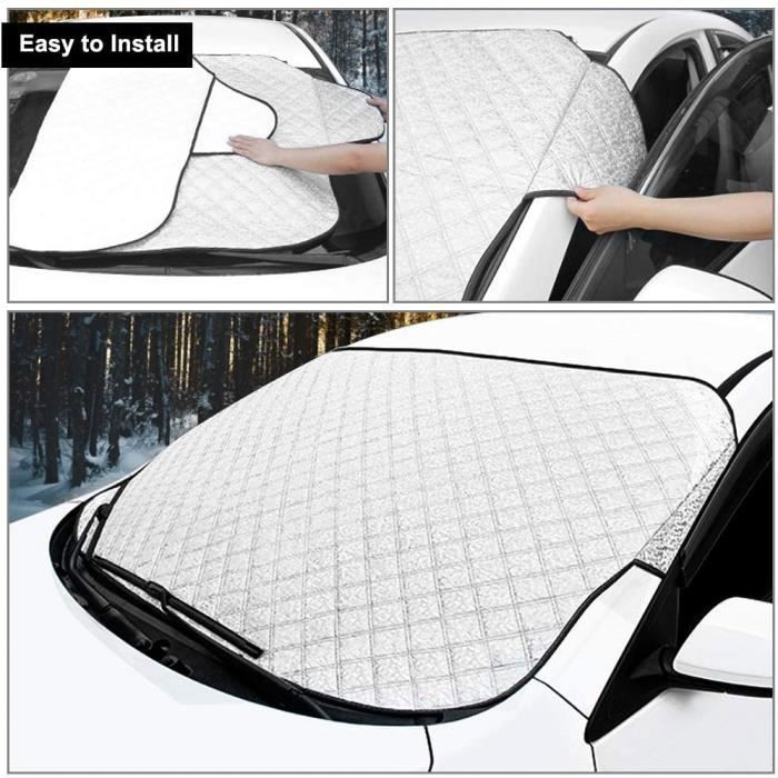 Couverture Pare-brise Universelle 147x110cm - Protection Anti-givre, Neige, Glace Et UV Pour Voiture/SUV
