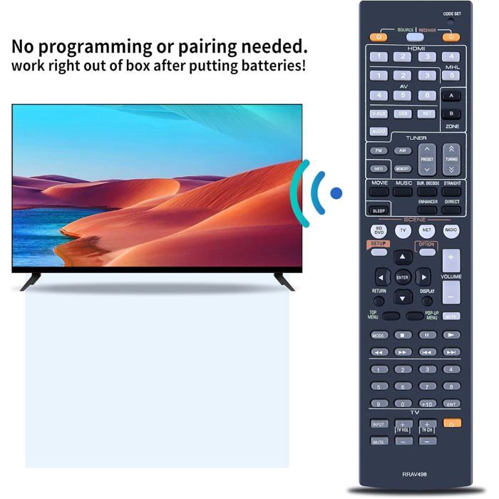 Telecomando Di Ricambio BELIFE Per Yamaha RAV334 / RX-V775, Nuovo