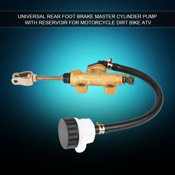 Maître-Cylindre Frein Arrière Moto Universel - Pompe Hydraulique Avec Réservoir Pour Dirt Bike ATV