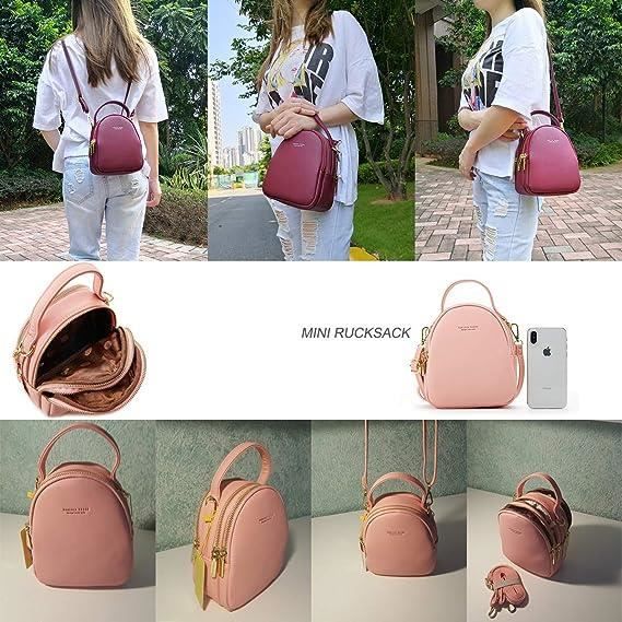 Petit sac top a dos cuir