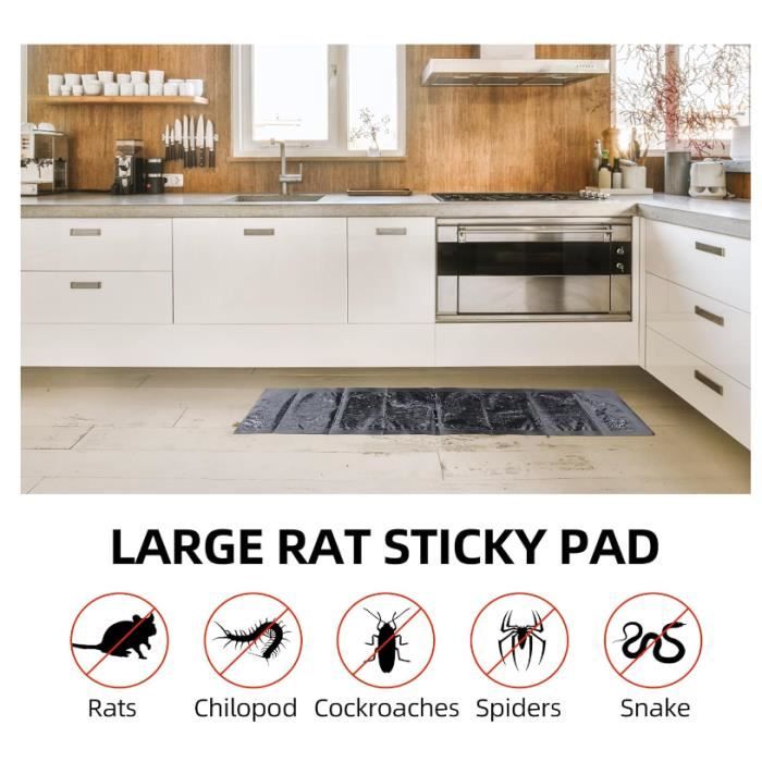 Lot De 5 Pièges à Souris Collants Pliable Non Toxique - Ultra Puissant Pour Cuisine, Entrepôt Et Supermarché