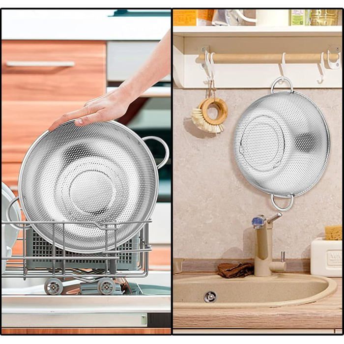 Passoire De Cuisine, Inox Tamis De Avec Poignées, Passoire à