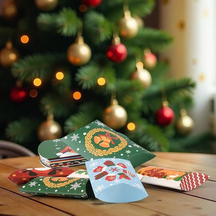 Lot de 20 décorations de noel argentées