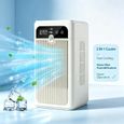 Refroidisseur d'air portable - 2 vitesses + brumisation - Silencieux - 3000mAh - Climatiseur mobile -500ML