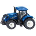 Siku tracteur New Holland 6,7 cm die-cast 1:87 bleu (1091)-0