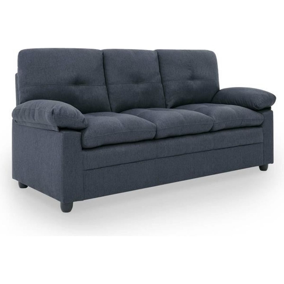 mobilier deco canape 2 places en tissu gris fonce emile salon meubles banistreet com