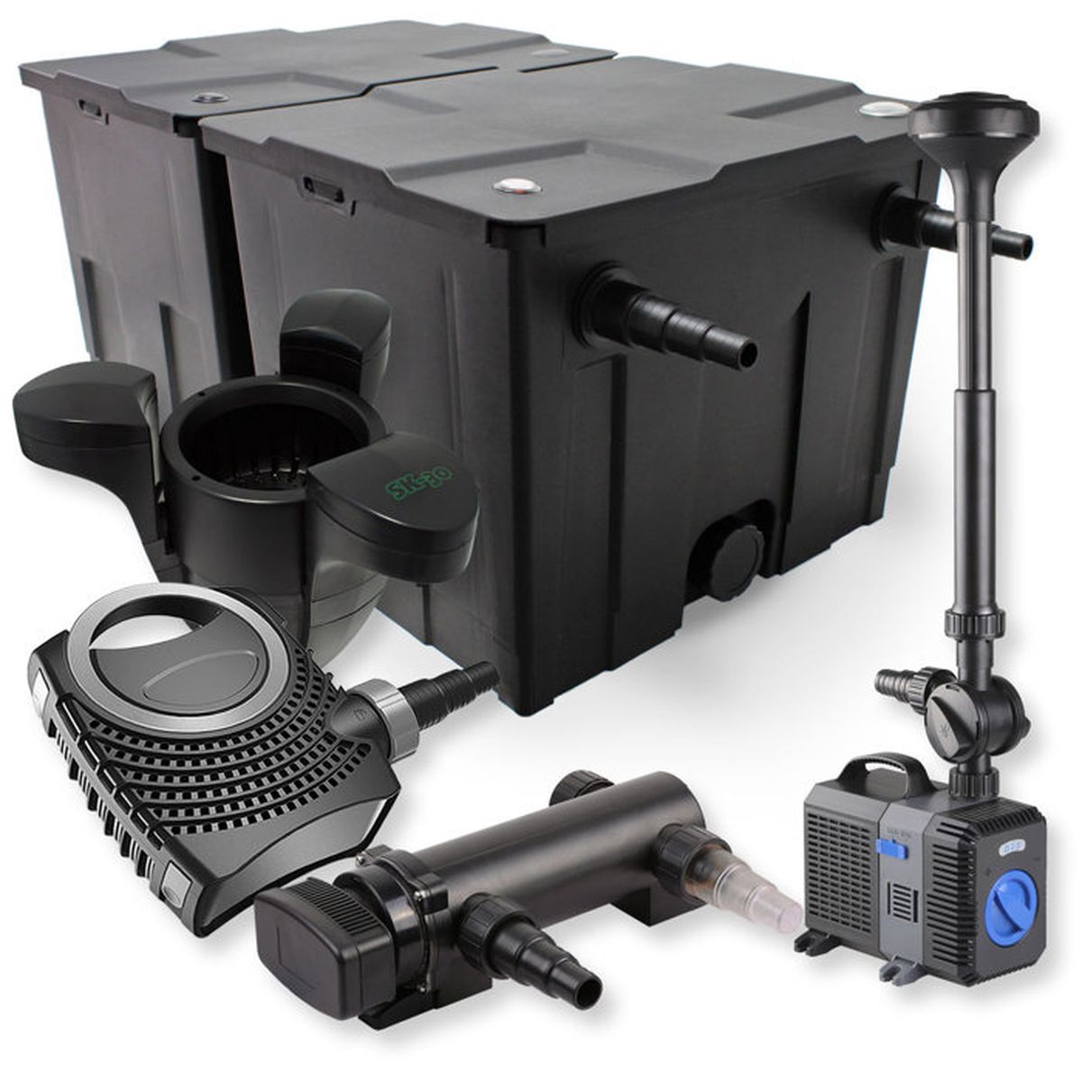 SunSun Kit de filtration de bassin 60000l 18W UVC Stérilisateur NEO7000