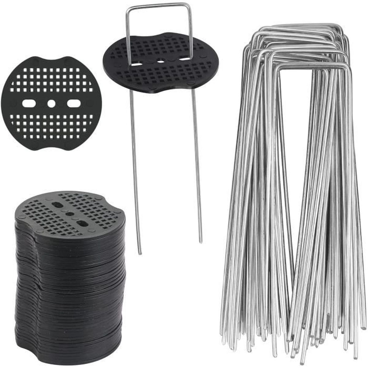 Lot De 150 Piquets De Terre Pour Câble De Délimitation De Robot Tondeuse, Piquets D'ancrage