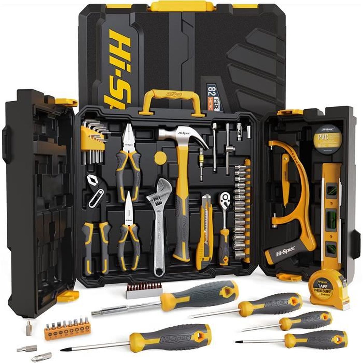 Coffret Complet 408 Pièces Outils Mécanique - Caisse Métal Verrouillable - W009044A