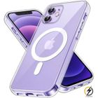 Coque iPhone 12 / iPhone 12 PRO - Silicone Transparent avec Cercle magnétique intégré | Aginji® Store France