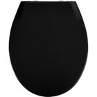 Abattant WC - WENKO - Kos - Thermoplastique - 37x44 cm - Noir